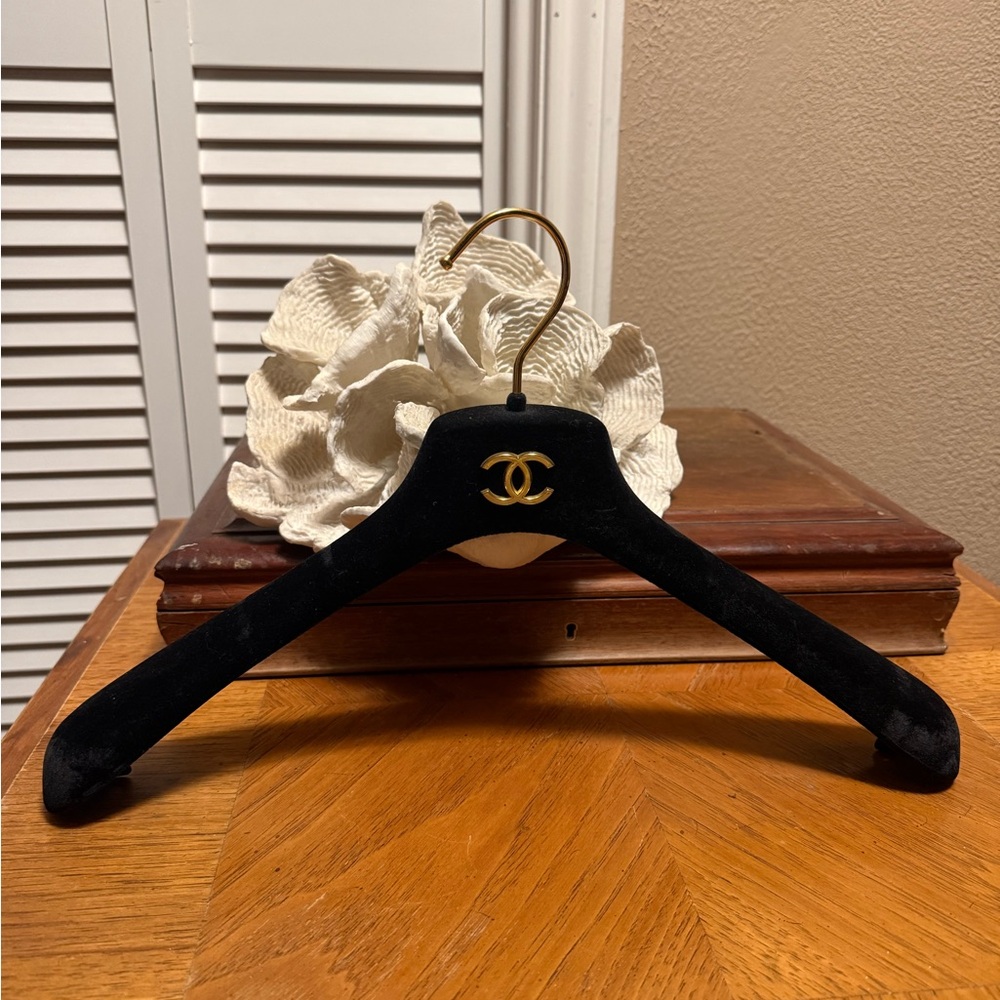 Chanel Black Velvet Hanger